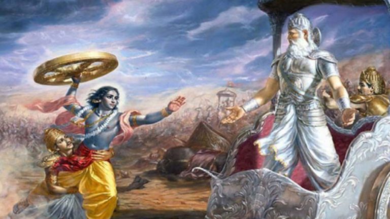 Bhishma with Krishna